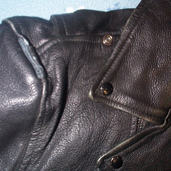 Vintage Wilsons Leather Biker Motorcycle punk rocker jacket - Picture 5 of 7